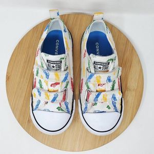 Converse Little Kids 10 Sneaker Toddler Cars Truck Chuck Taylor All Star Ox Shoe